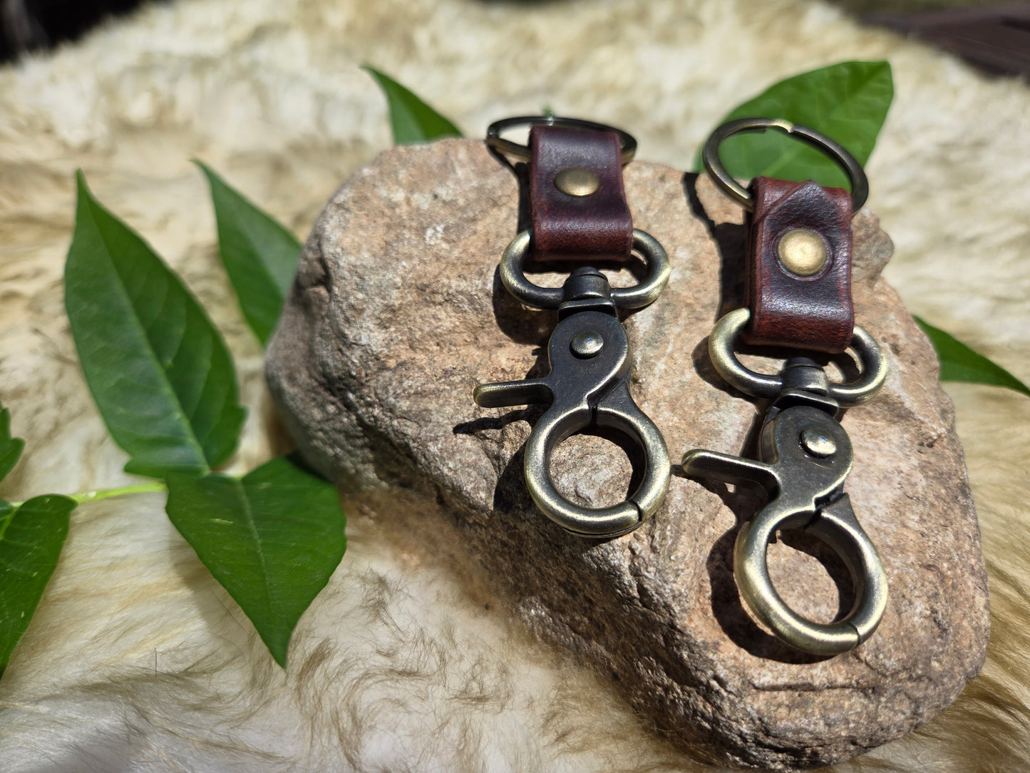 Heritage Leather Keychain