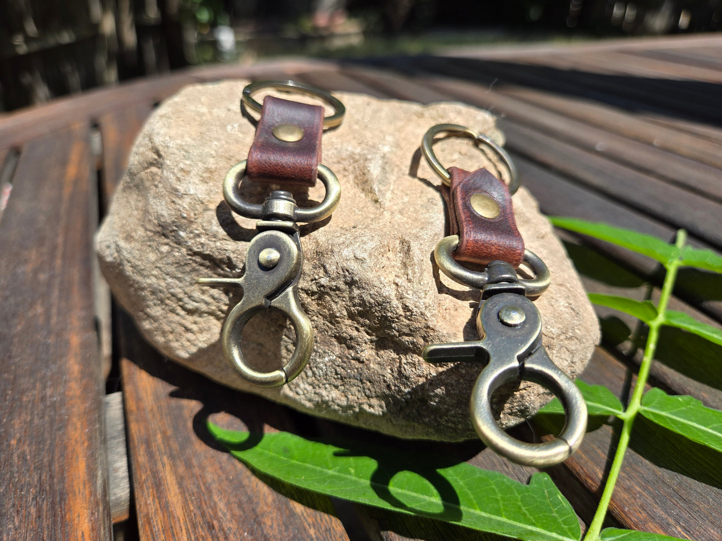 Heritage Leather Keychain