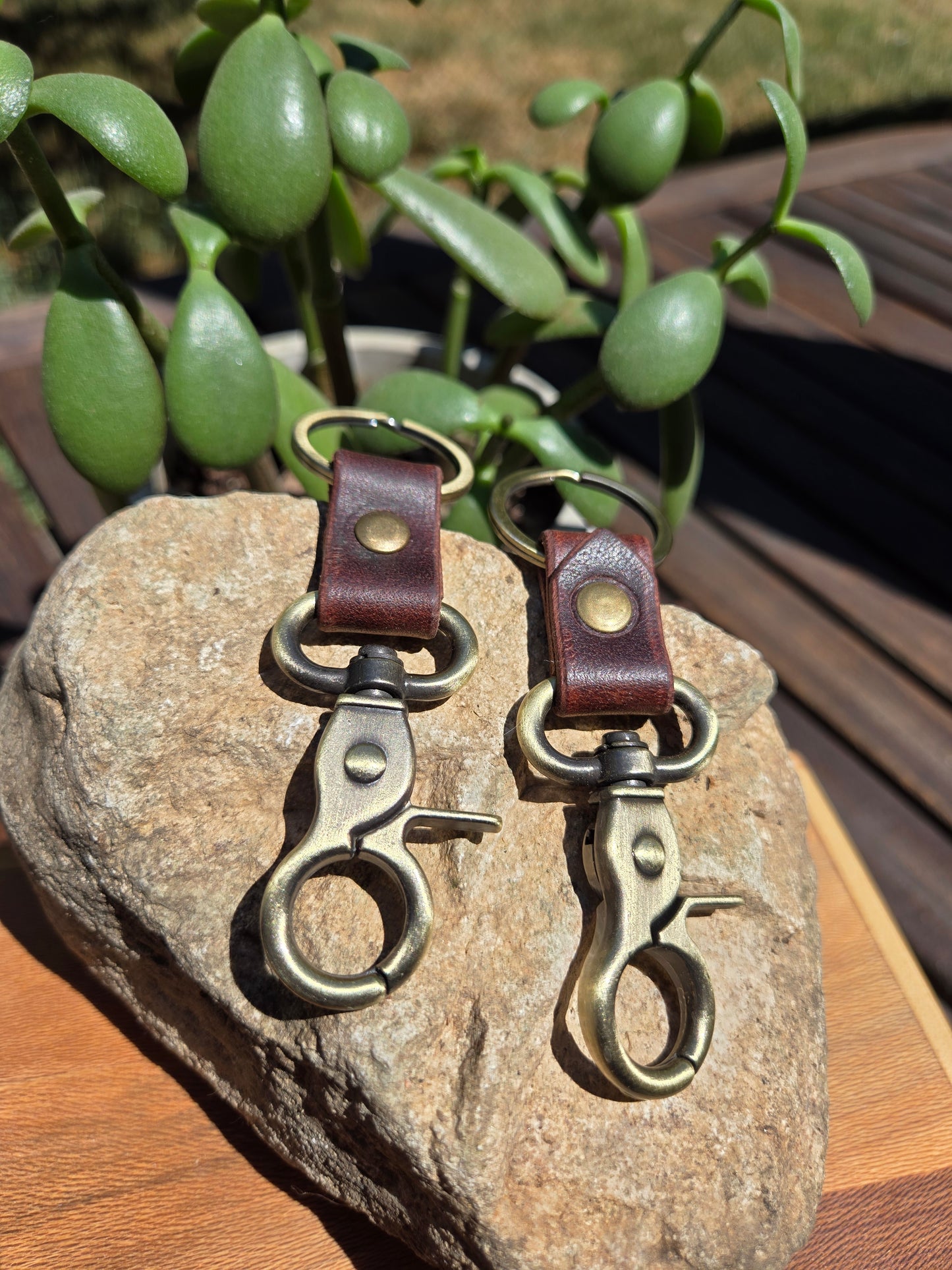 Heritage Leather Keychain
