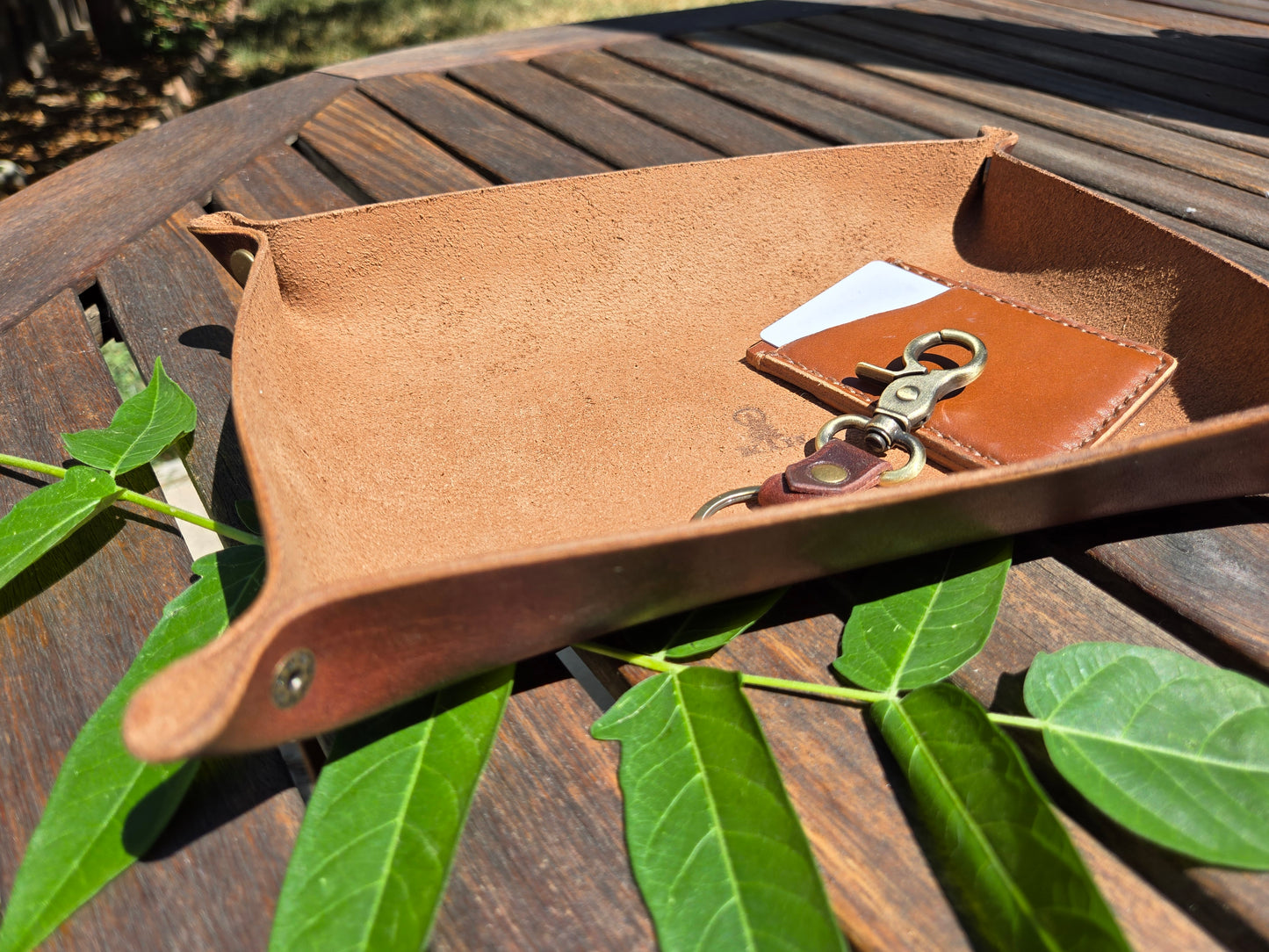 Traveler's Leather Organizer Tray