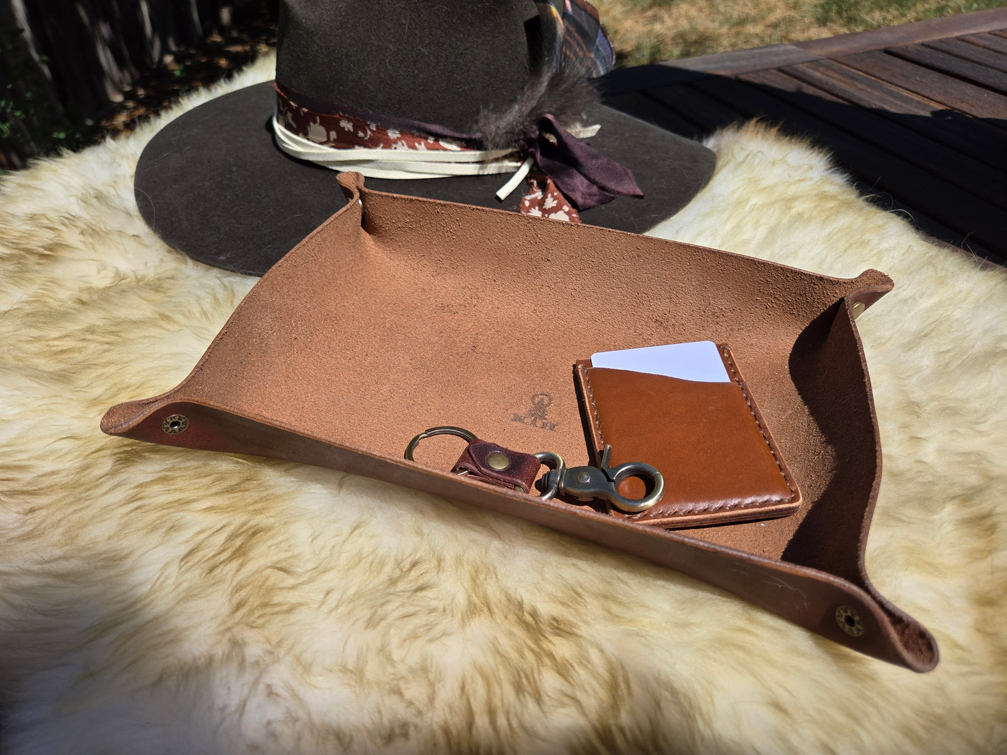 Traveler's Leather Organizer Tray
